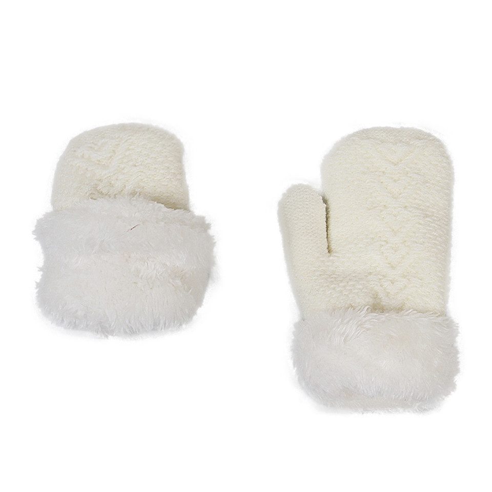 Coonoor Filzhut Kinder Mütze Schal Handschuhe Set (3-St) Niedliches Design Geeignet fur 1-4 Jahre alte Kinder Unisex