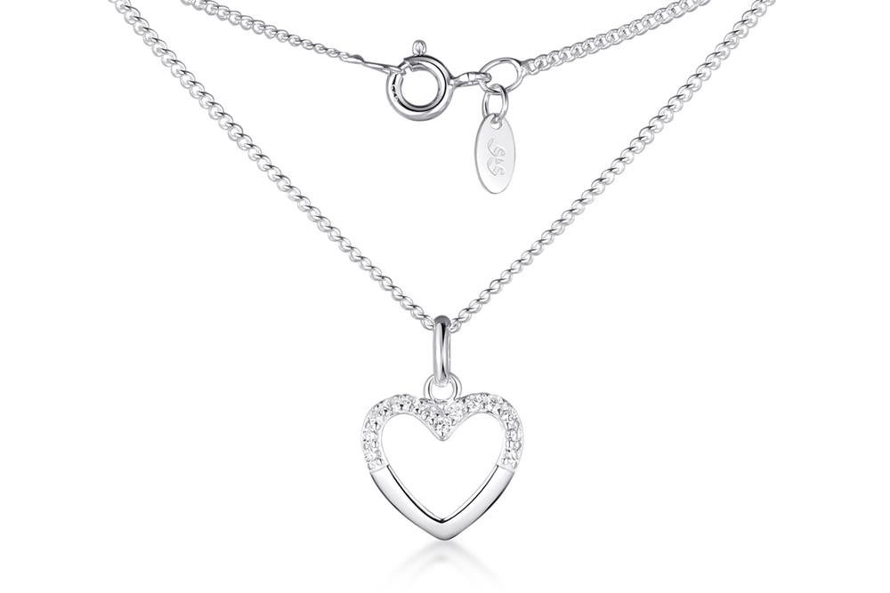 Silberkettenstore Schmuckset Schmuckset Panzerkette 1,4mm mit Herz Anhänger günstig online kaufen