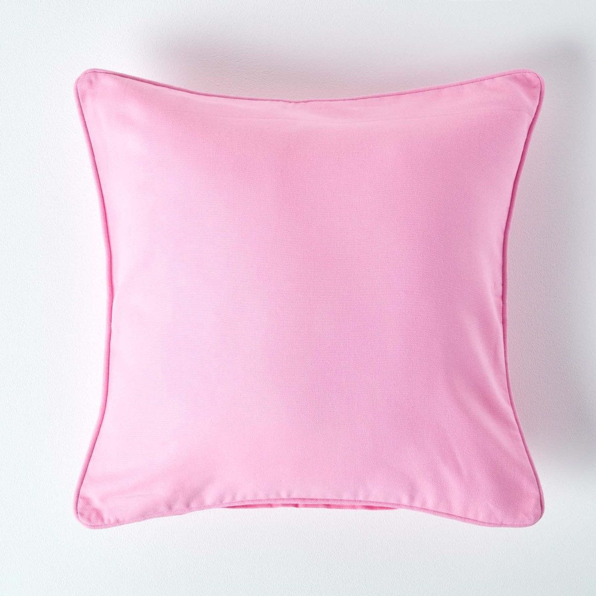Homescapes Kissenhülle Rosa Kissenbezug aus Baumwolle, günstig online kaufen
