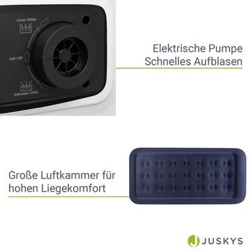 Juskys Luftmatratze Sapri M, Einzel-Luftbett, selbstaufblasend, wasserdicht, inkl. Pumpe, Tasche