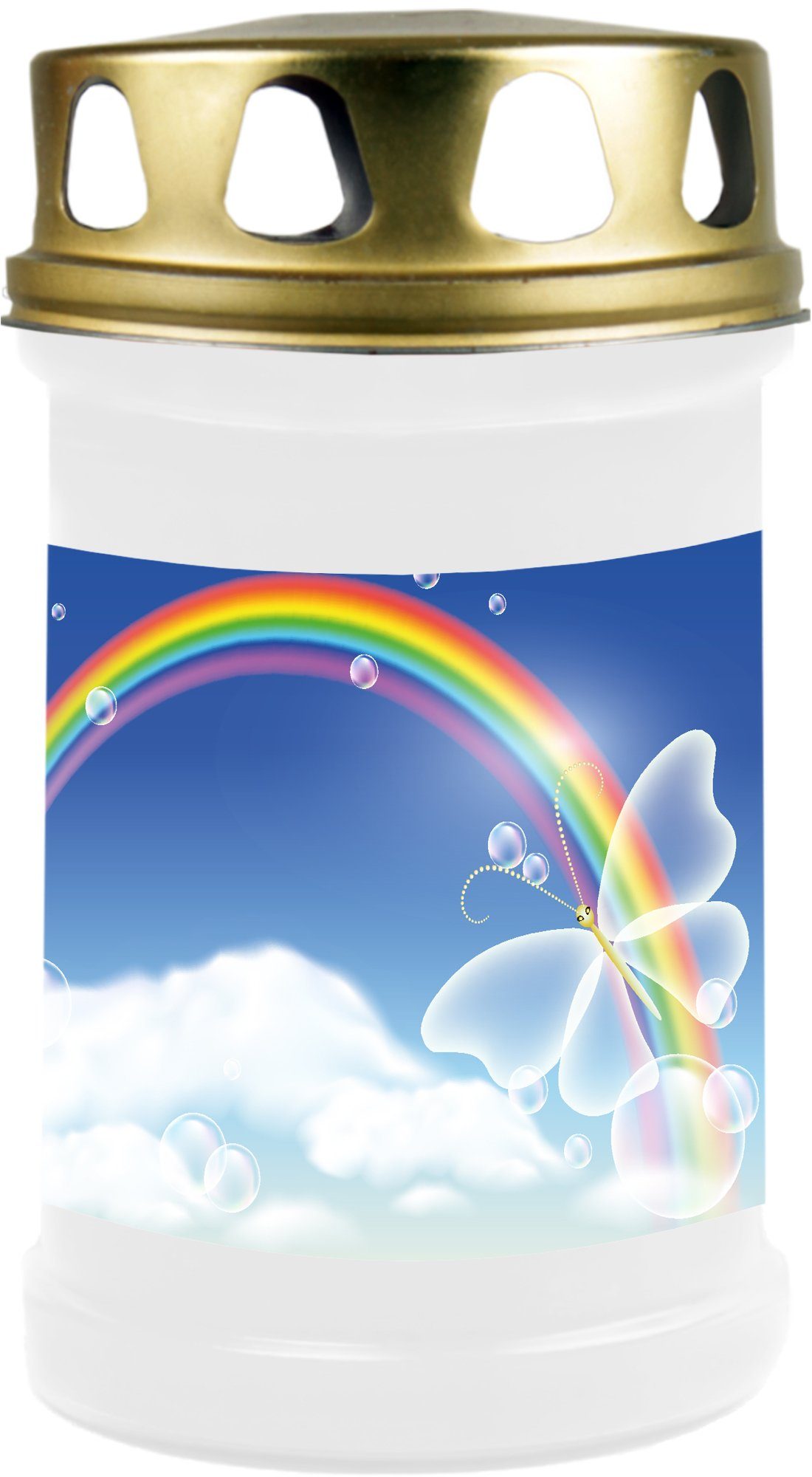 HS Candle Grabkerze mit Motiv Brenndauer 48h (1-tlg), Ø7xH14,5 cm, Grabkerze mit Motiv im 1er, 3er, 6er, 9er Pack