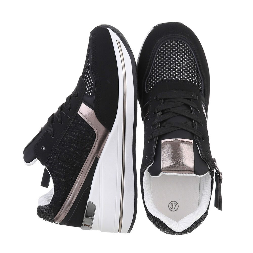 Ital-Design Modischer Sneaker mit Reißverschluss für Damen Sneaker (8634489 günstig online kaufen