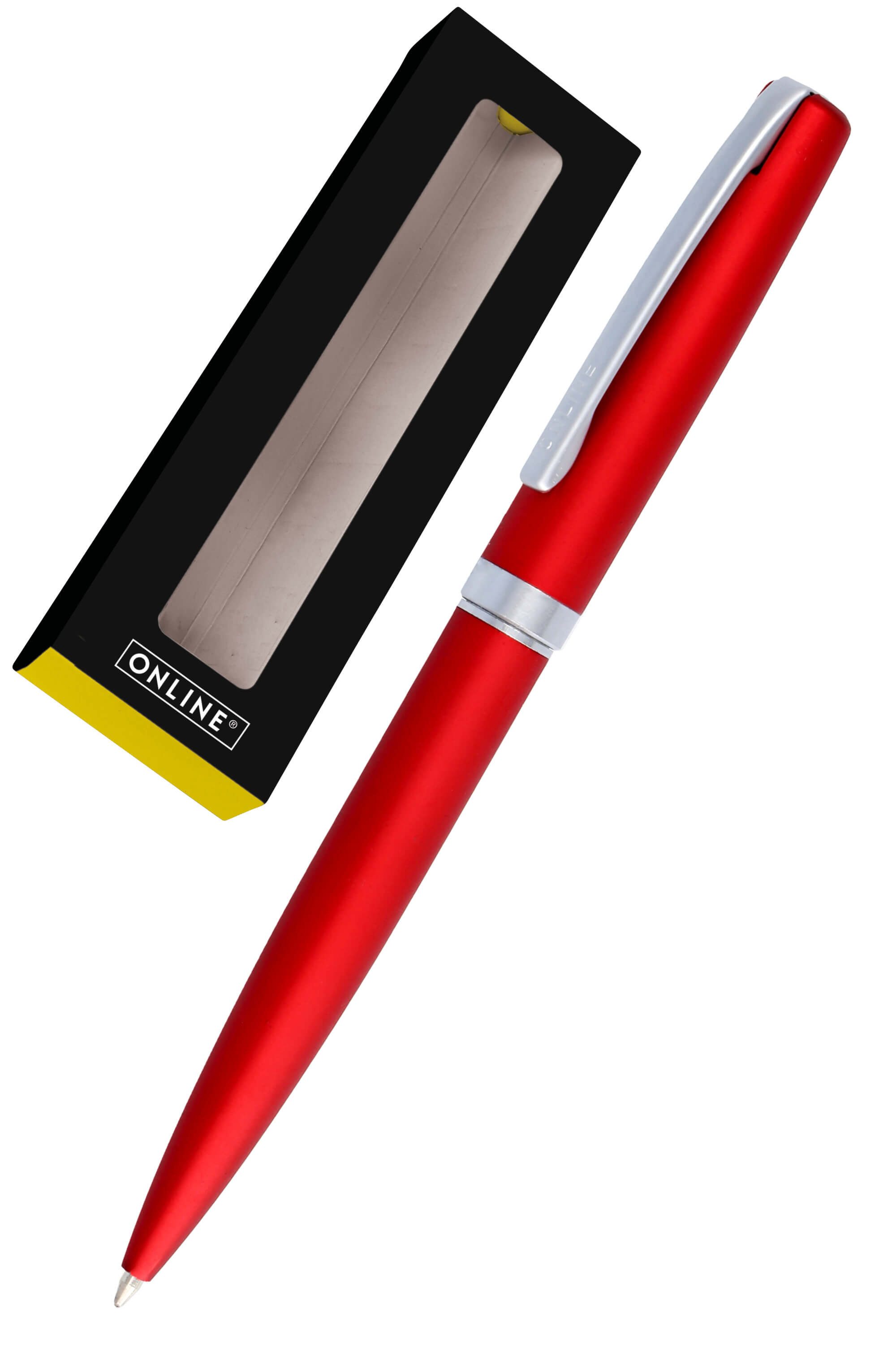 Online Pen Kugelschreiber Eleganza Drehkugelschreiber, (aus Metall, dokumentenechte Kugelschreibermine schwarz), in Geschenkbox