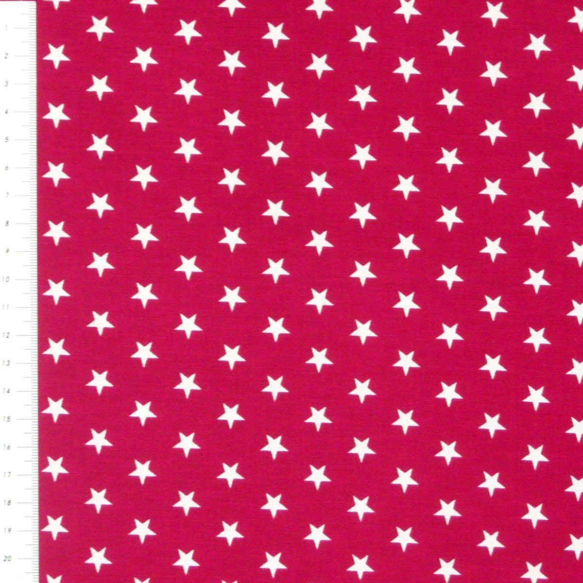 Thumbnail - SCHÖNER LEBEN. Stoff Baumwollstoff Sterne ca. 1x1cm fuchsia weiß