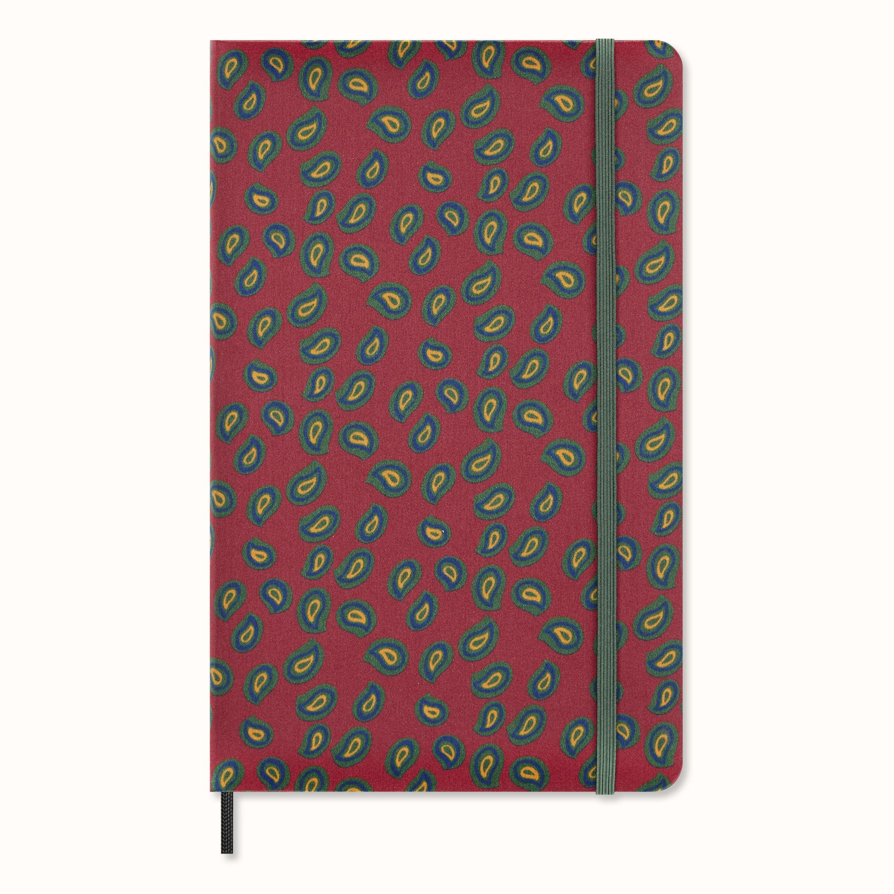 Notizbuch Moleskine Silk Notizbuch large/A5, liniert, fester Einband, Bordeau...