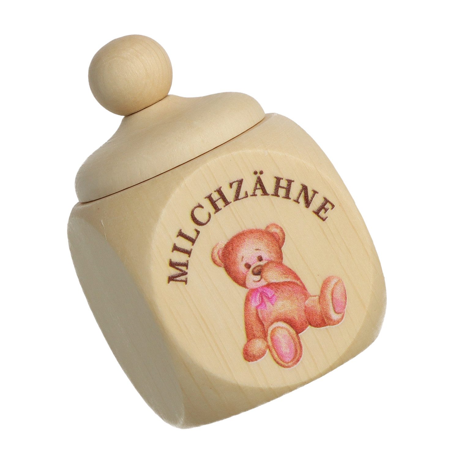 Spruchreif® Zahndose Milchzahndose aus Holz mit Schraubdeckel · Zahndose zur Aufbewahrung (1 St)