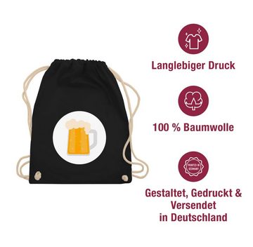 Shirtracer Turnbeutel Glücksbär Bier Motiv Beer Piwo Pils Geschenk, Karneval & Fasching