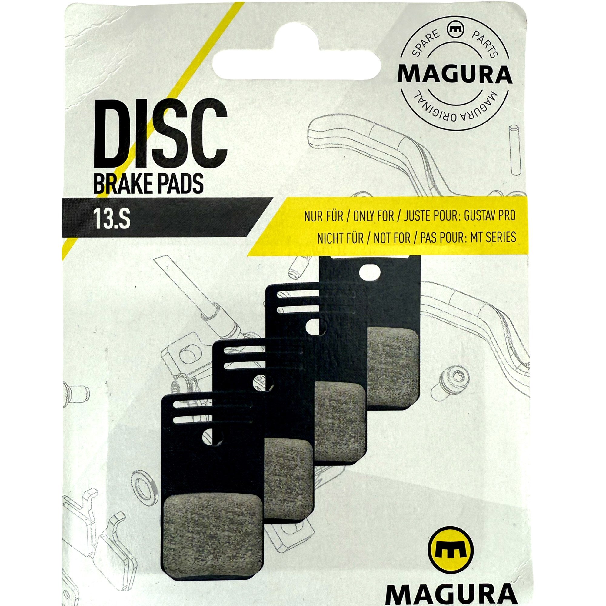 Magura Scheibenbremse Magura Gustav Pro Clara Elite Scheibenbremsen Bremsbeläge 13.S Sport