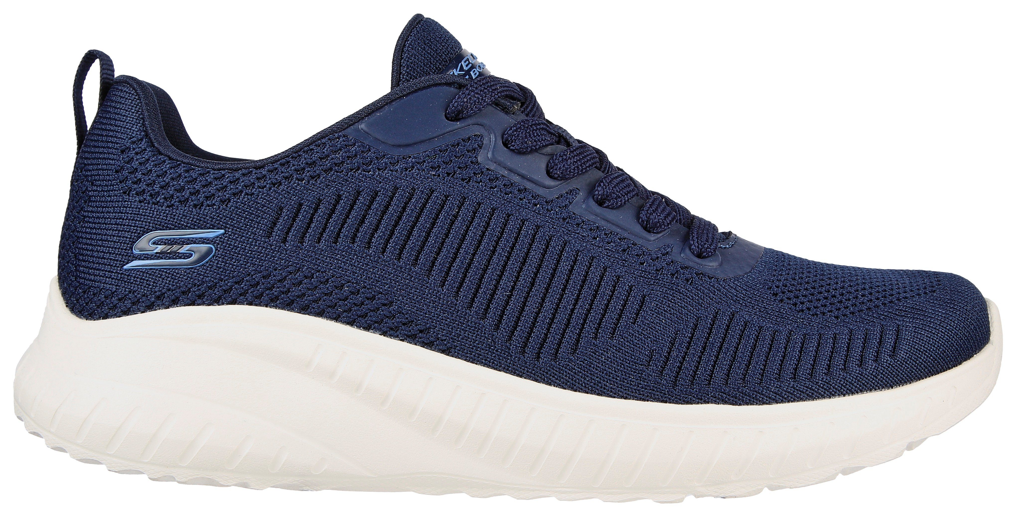 komfortabler navy OFF CHAOS SQUAD mit Innensohle Skechers BOBS FACE Sneaker