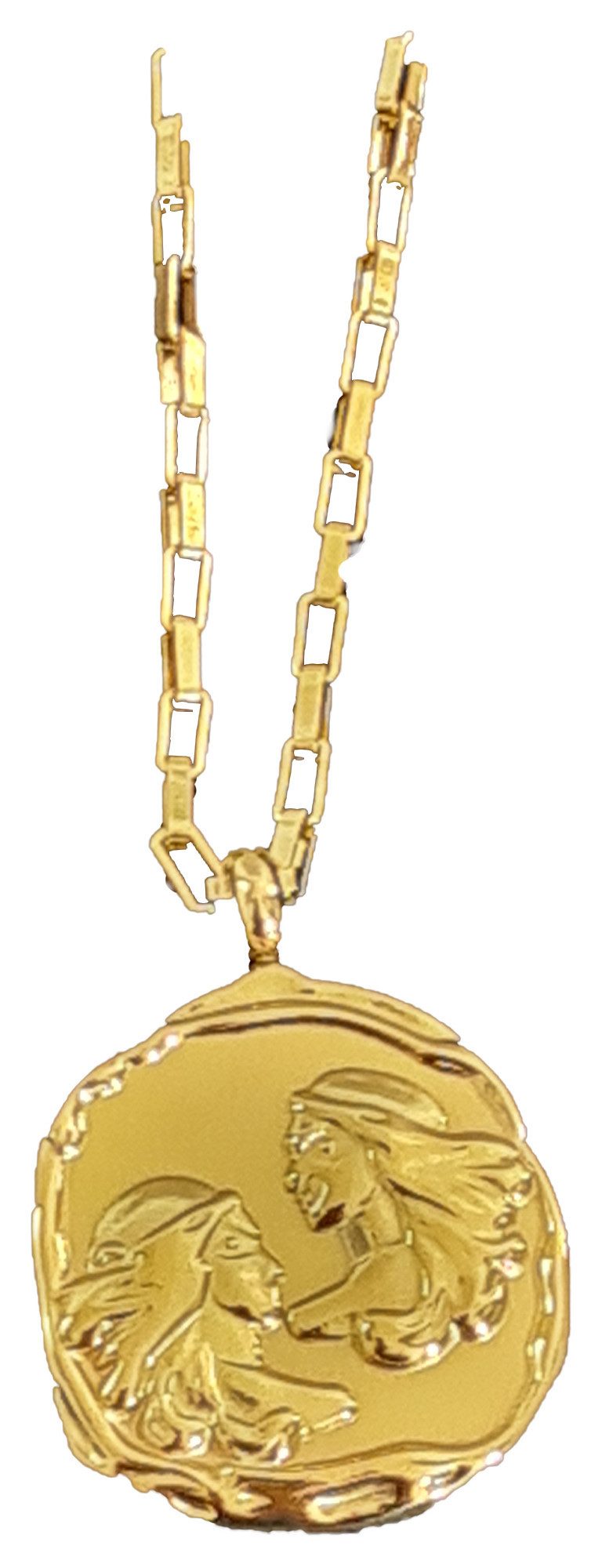 Einkaufszauber Kette mit Anhänger Halskette Sternzeichen Zwilling