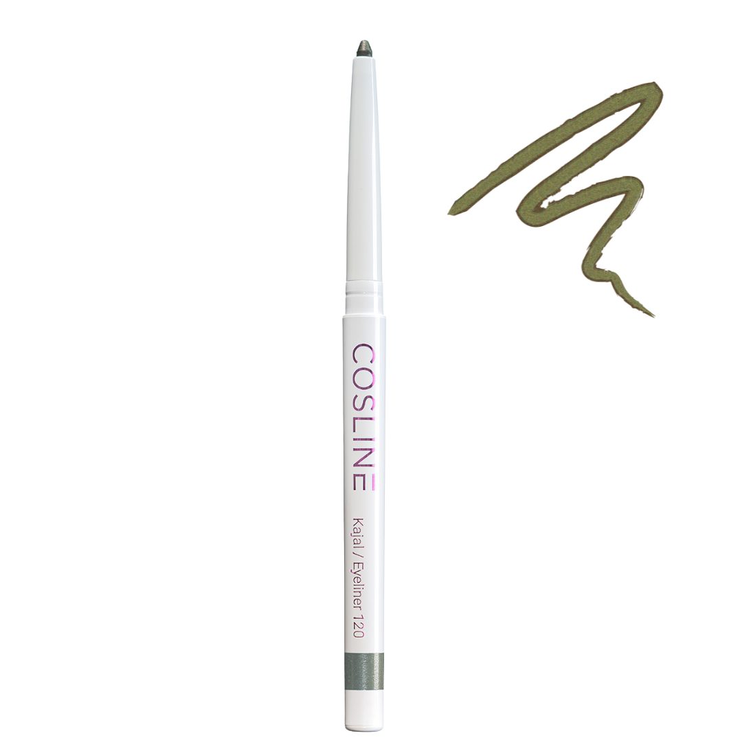 Cosline Cosmetics Kajal wasserfest, langanhaltend, cremig, 25 Farben, intensive Pigmentierung