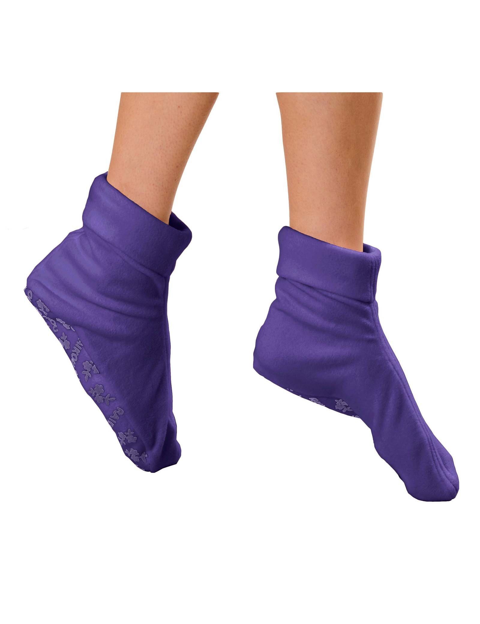 M-Diamant Damen Herren Hausschuh Kuschelsocke Pantoffeln wintersocke Hausstiefel Pantoffel (1 Paar) mit ABS Rutschfester Sohle