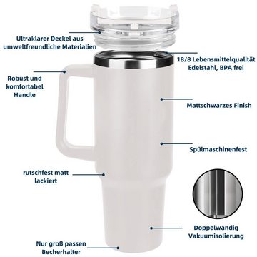 GelldG Becher Doppelwandig isoliert Travel Mug mit Auslaufsicherem Deckel.