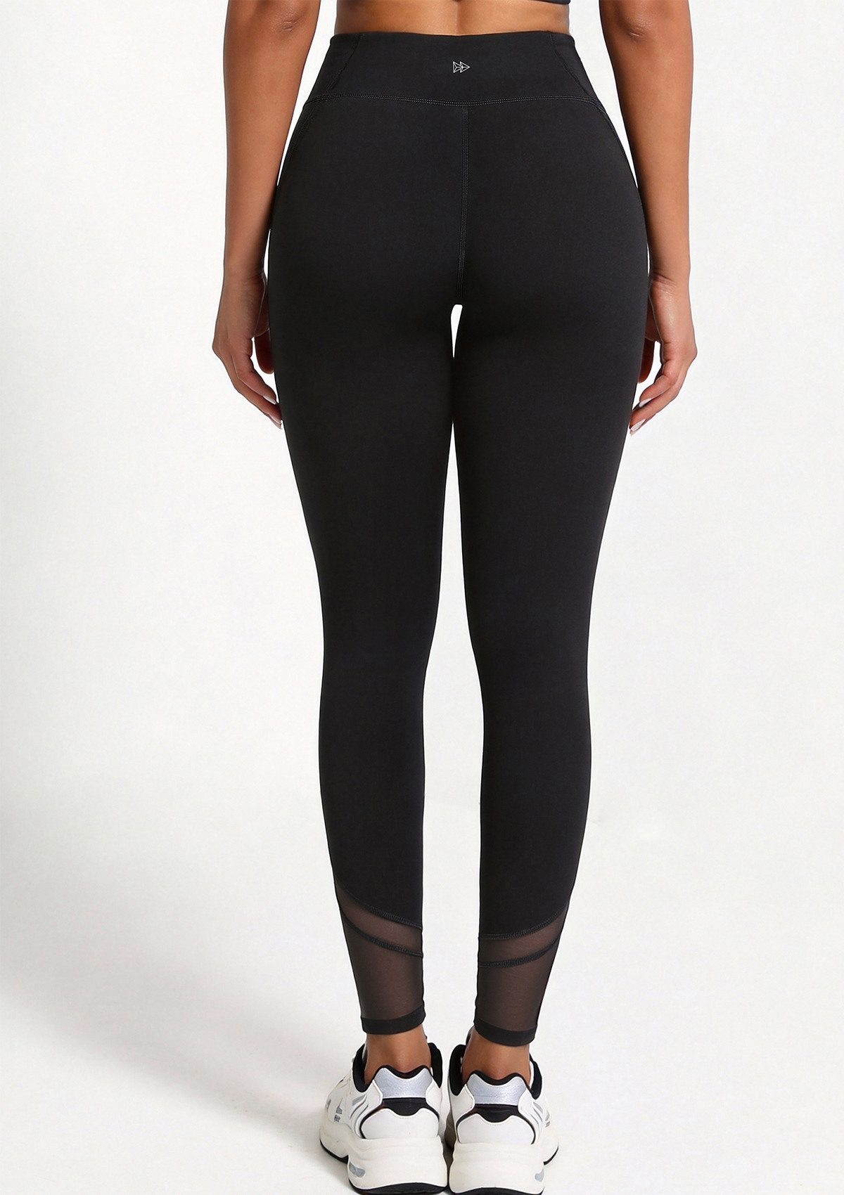 Yvette Leggings Damen Sporthose Lang mit Mesh Blickdicht Fitness, 192A02