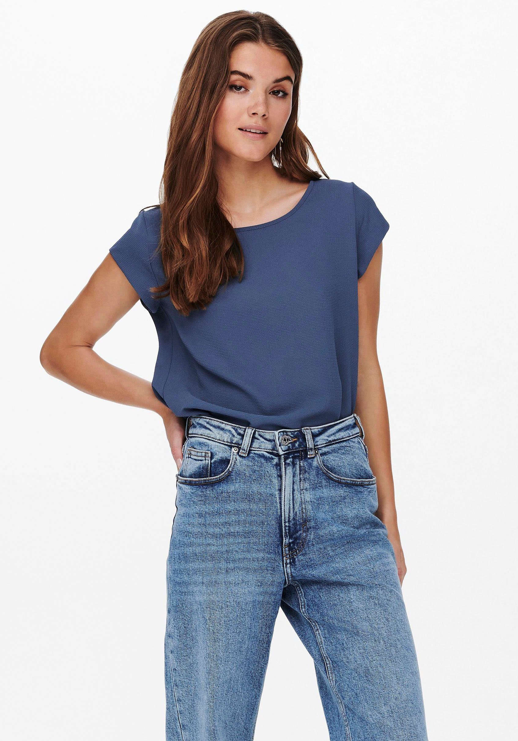 ONLY Kurzarmbluse ONLVIC S/S SOLID TOP günstig online kaufen