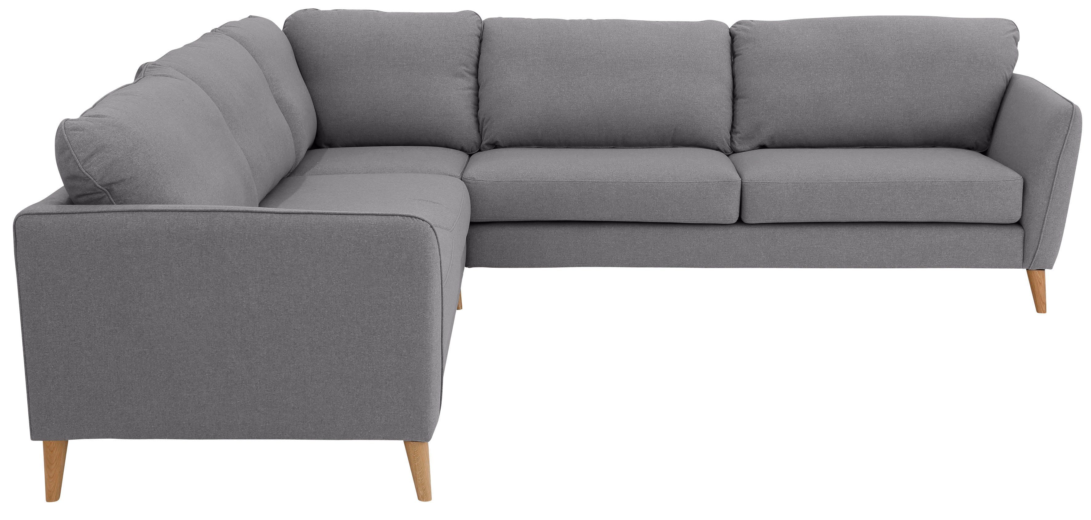 Home affaire Ecksofa "MARSEILLE 278/278 cm, L-Form, Webstoff, Flachgewebe, günstig online kaufen