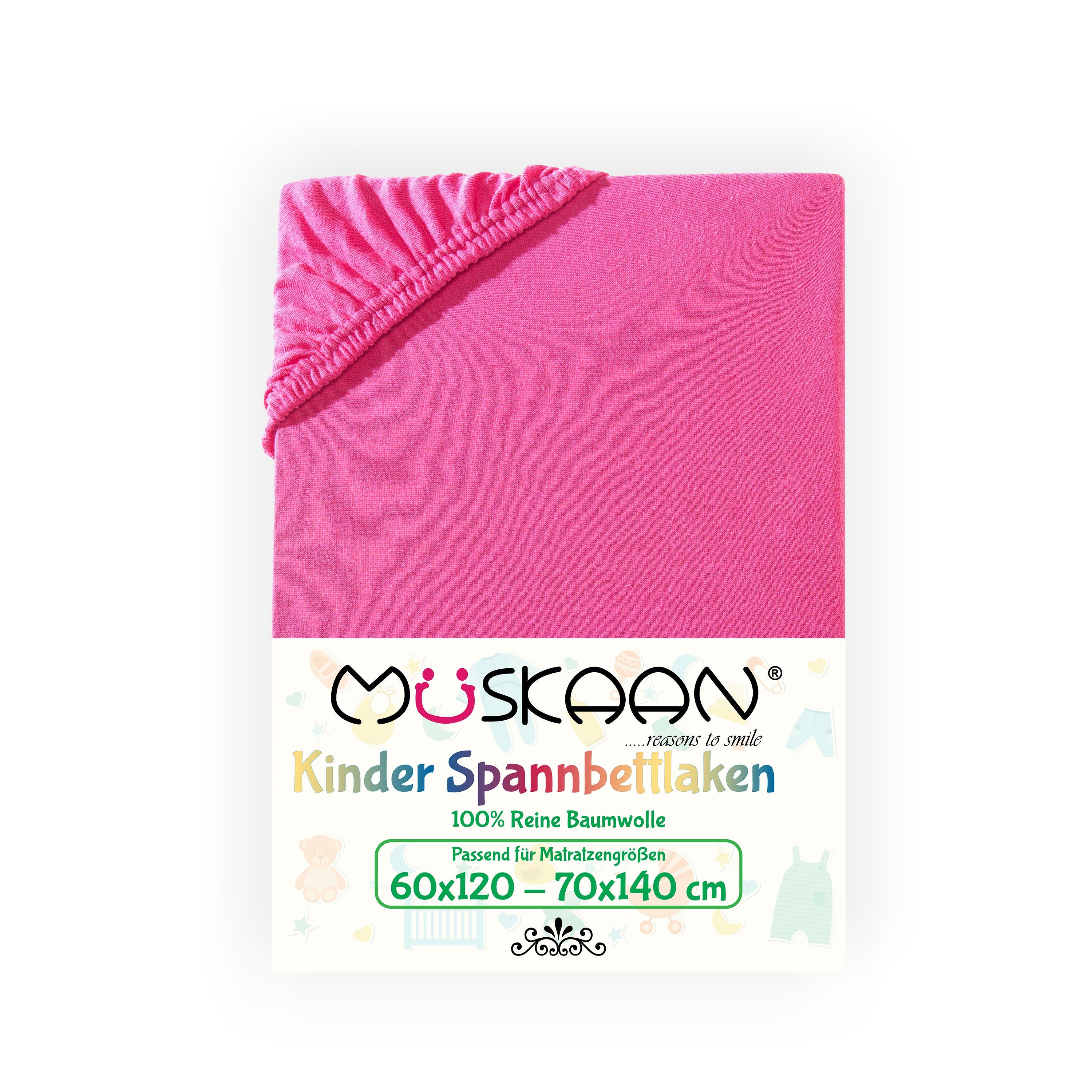Müskaan Spannbettlaken Kinder Spannbetttuch 60x120 - günstig online kaufen