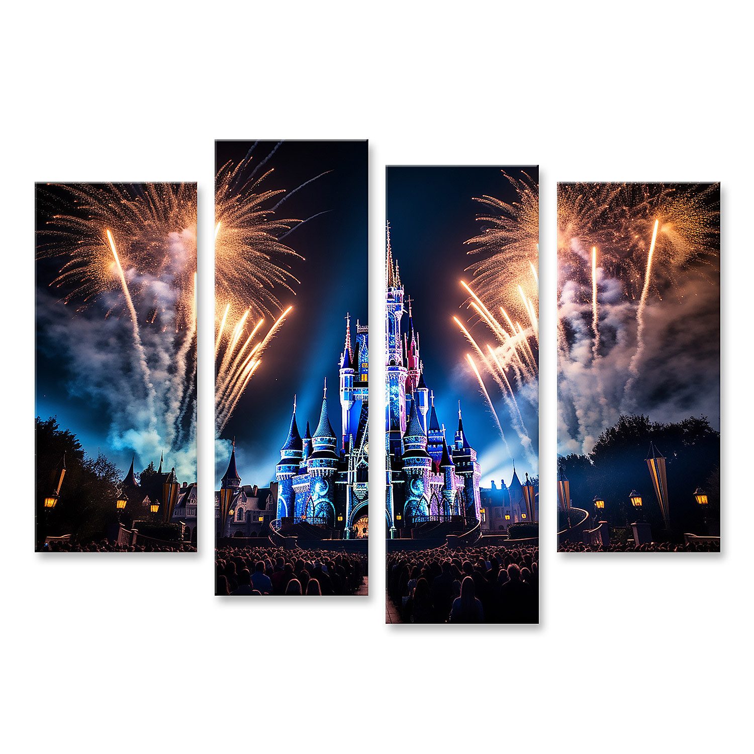 islandburner Leinwandbild Neujahrs feuerwerk Feier Sylvester Bilder