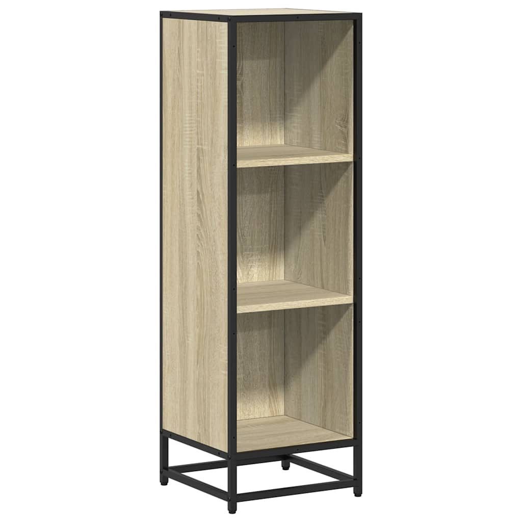 vidaXL Bücherregal Bücherregal Sonoma-Eiche 33,5x33x107,5 cm Holzwerkstoff, 1-tlg.