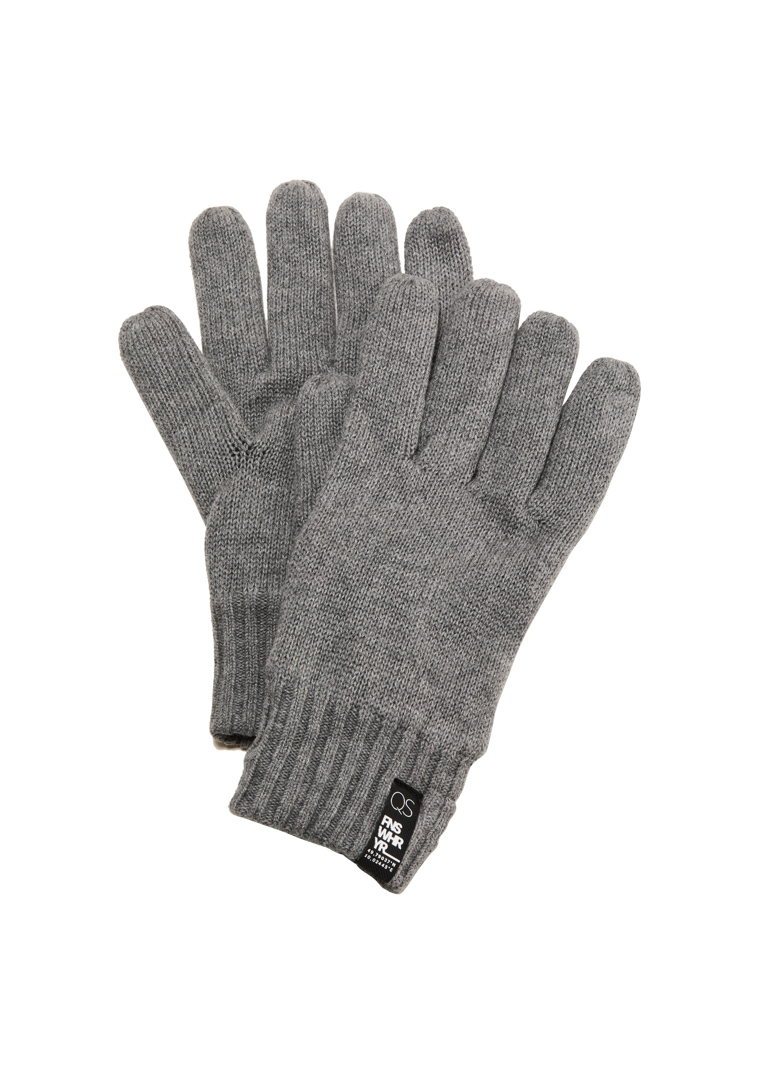 Handschuhe QS mit Fleece-Futter Strickhandschuhe