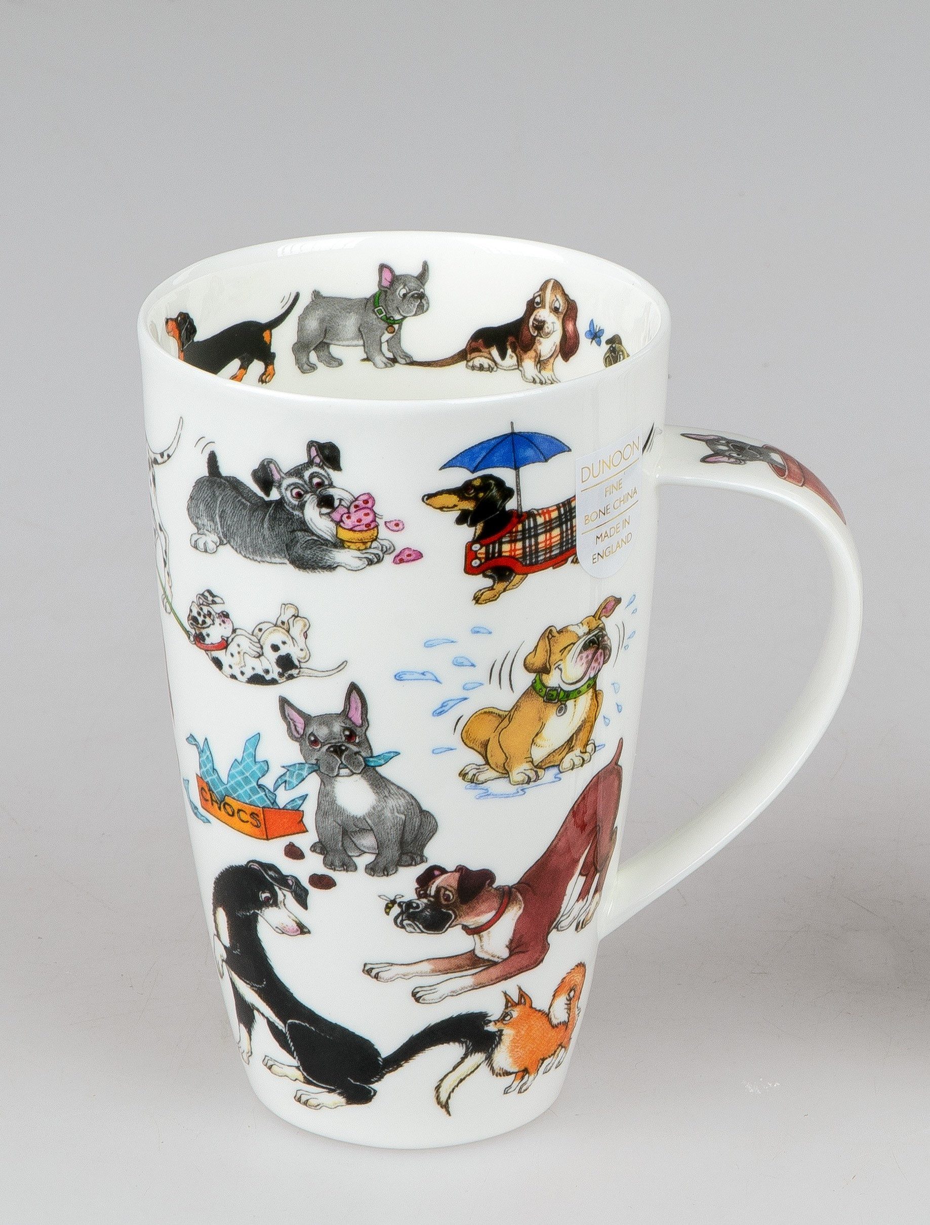 formano Tasse Dunoon Henley, Porzellan, Spülmaschinengeeignet, Mehrfarbig, Hunde, H: 15cm