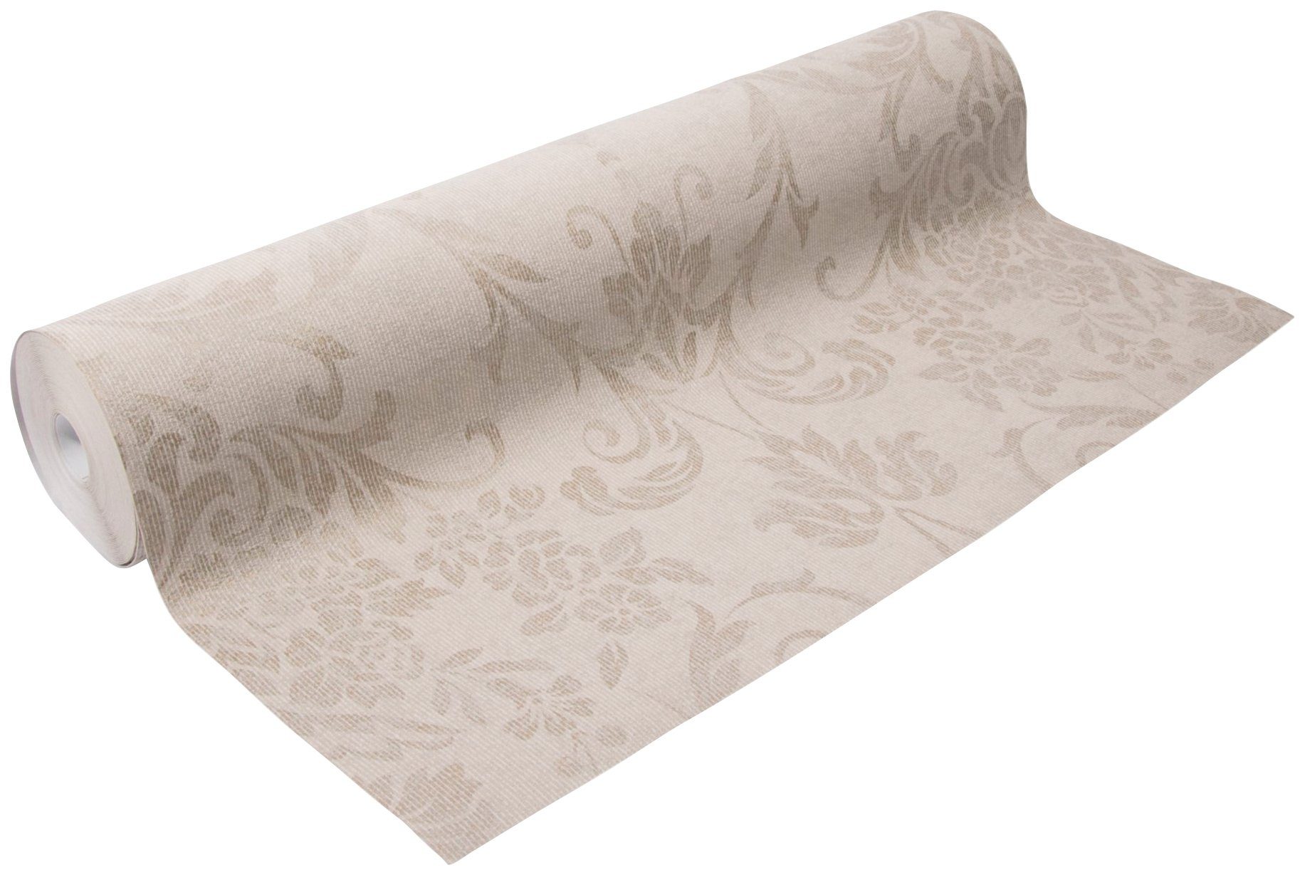 Superfresco Easy Vliestapete Versailles, glatt, geblümt, (1 St), Taupe - 10m x 52cm