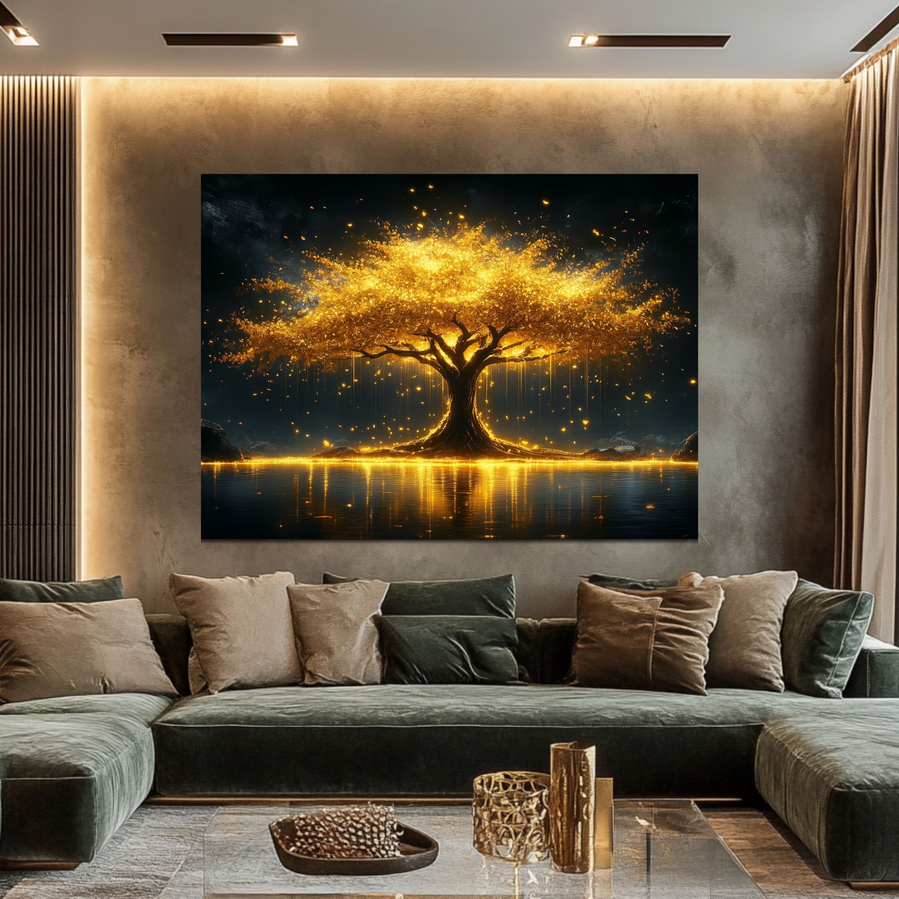 DARO Design Leinwandbild Modern Abstrakt Wandbilder XXL Wandbild Wand Deko günstig online kaufen