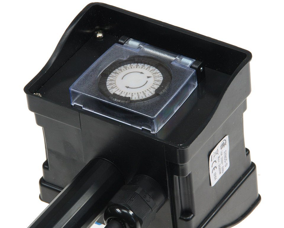 ChiliTec Gartensteckdose ChiliTec Gartensteckdose mit Zeitschaltuhr, IP44