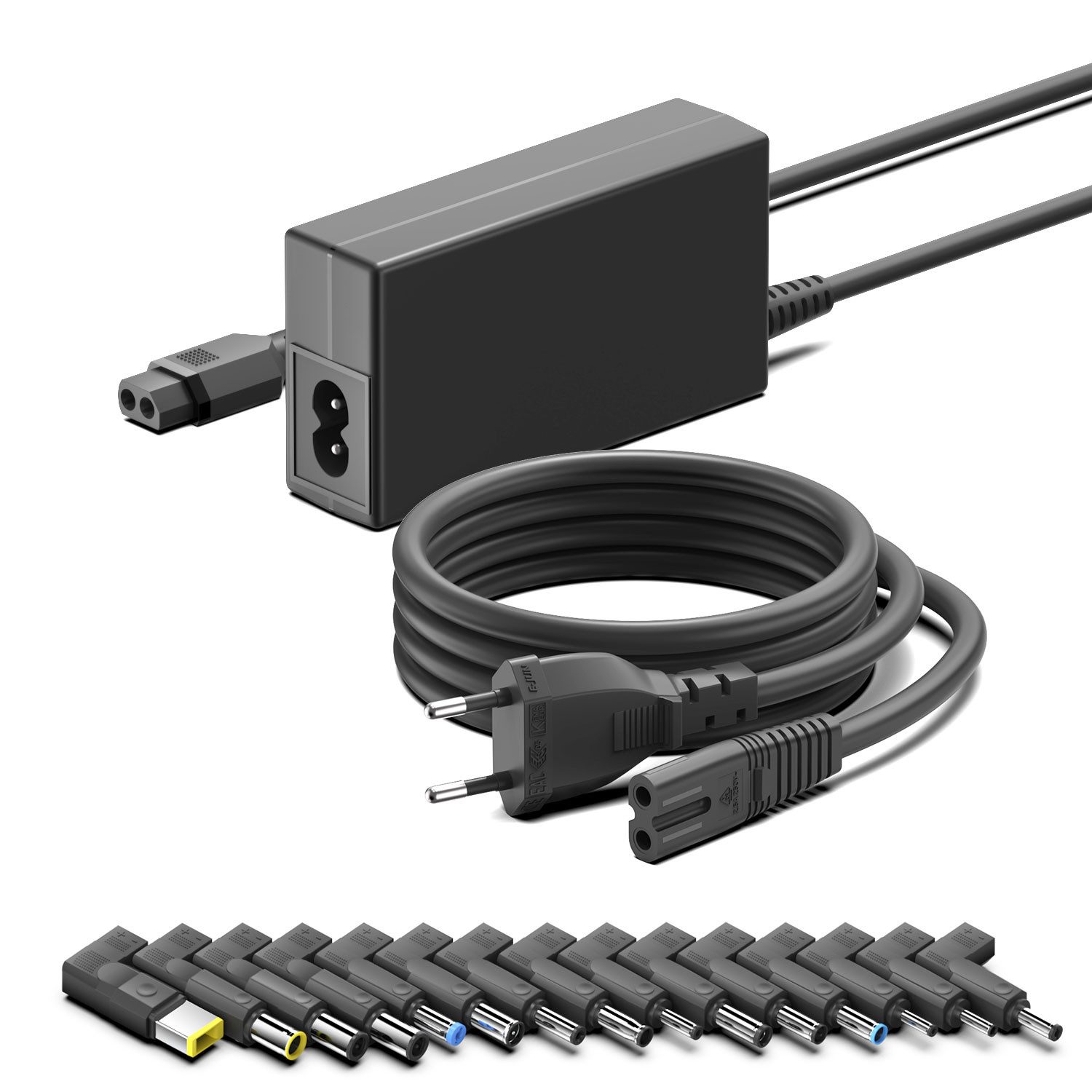 HKY 65W 13-in-1 Universal Netzteil Notebook-Netzteil (für Acer Dell Fujitsu Siemens LG Lenovo Toshiba Medion HP ASUS)