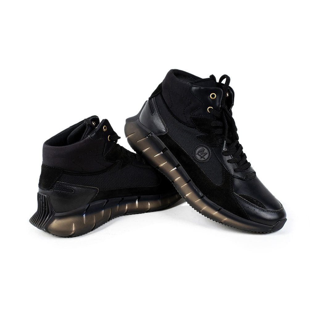 Ankle boots-LM/H0018/BLK/BRN Ankleboots