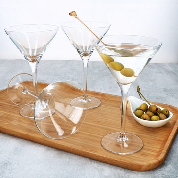 MamboCat Cocktailglas 4x Espresso Martini Helene Gläser 150ml mit Fuß Cocktailglas Feier, Glas