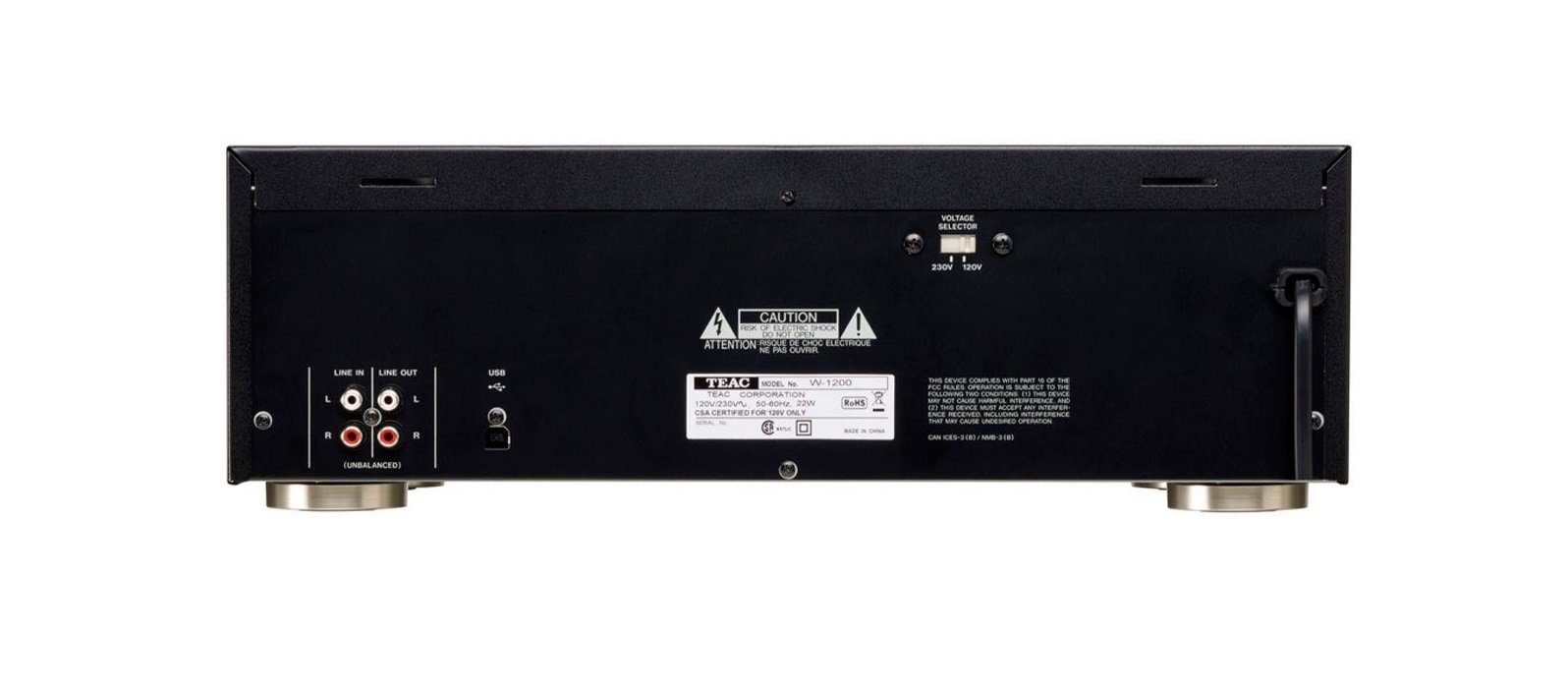 TEAC W-1200 Tape Deck Kassetten Player