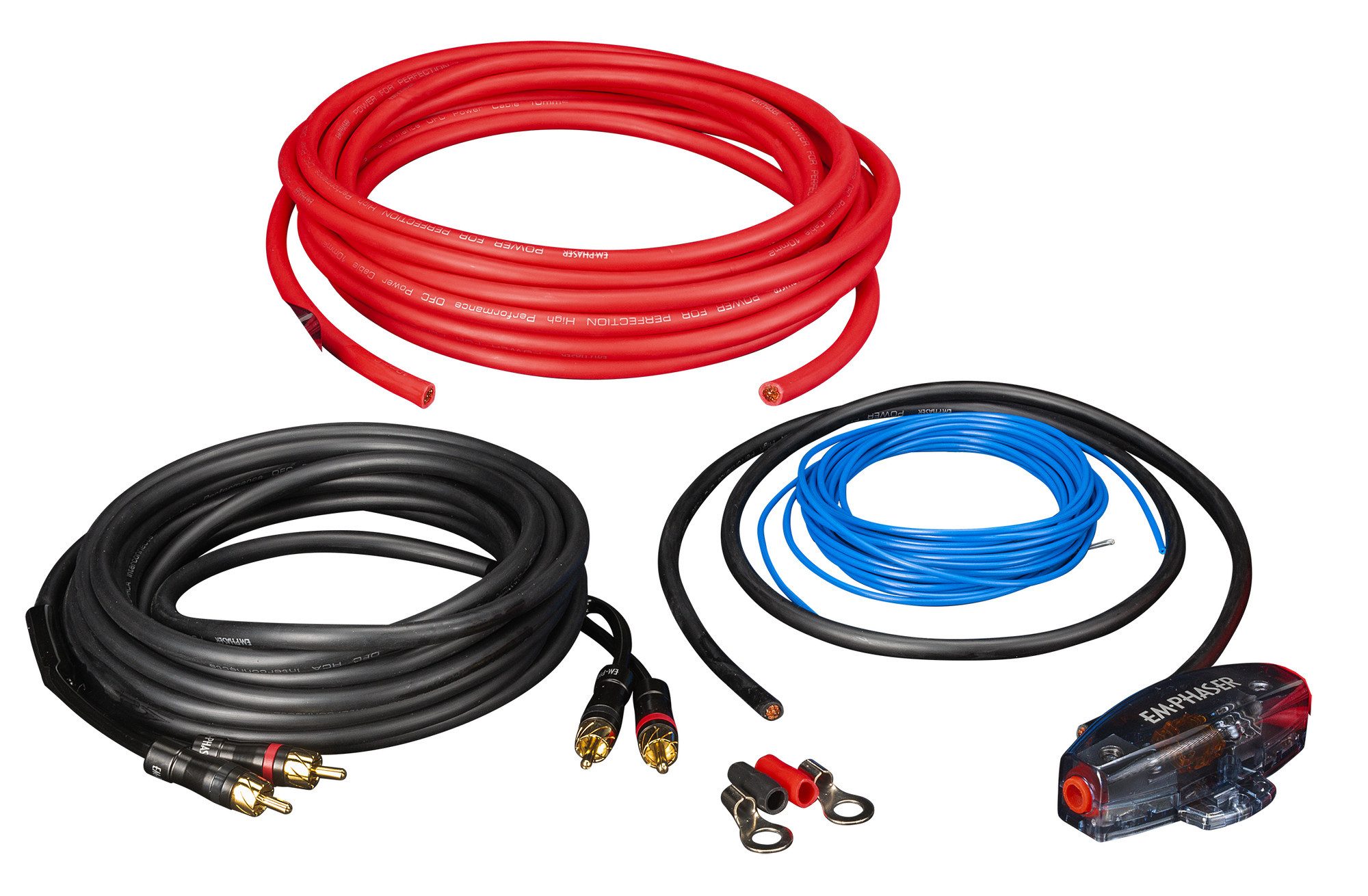 ESP-RP10 10mm² Powerkabelset aus KUPFER mit Cinchkabel 5m Audio-Kabel