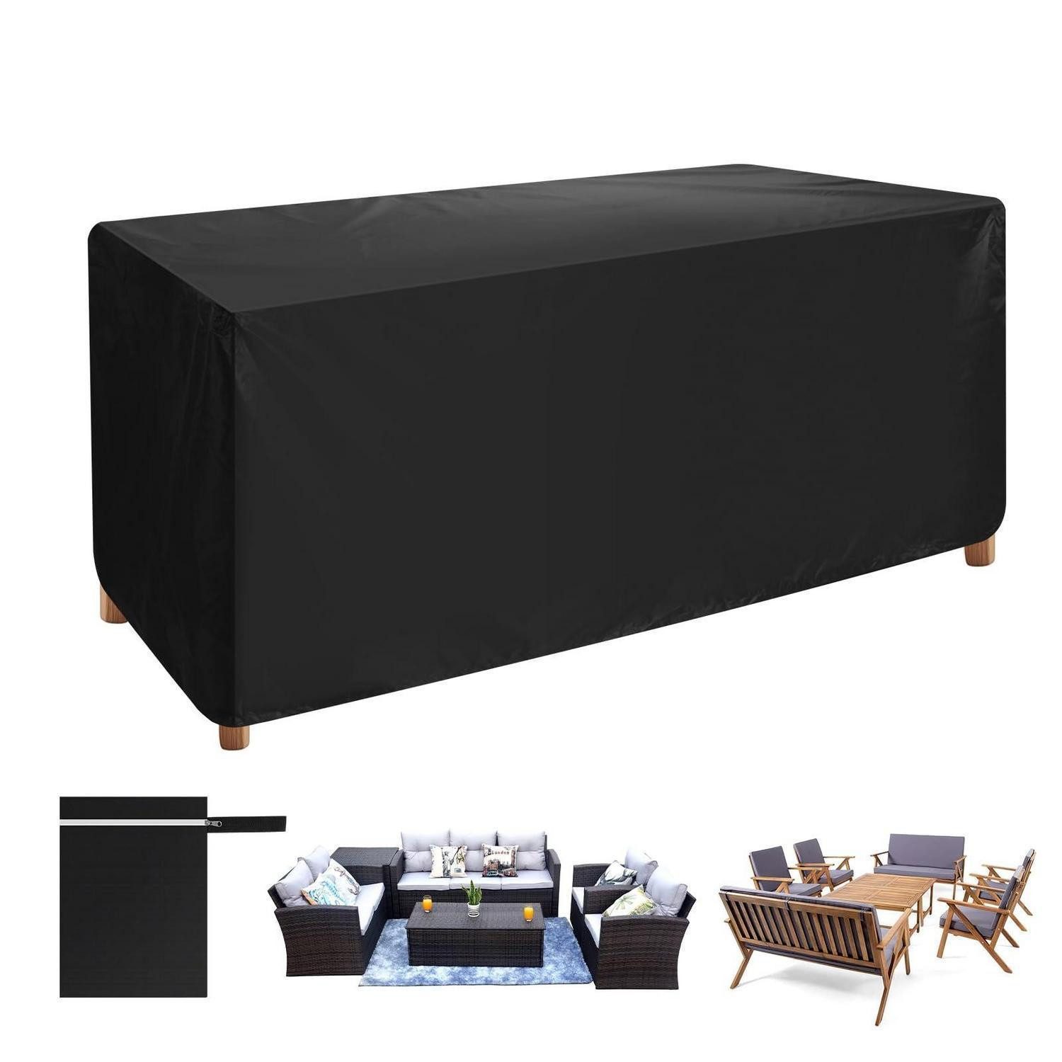LuxusKollektion Gartenmöbel-Schutzhülle Gartenmöbel Abdeckung 180x120x74cm
