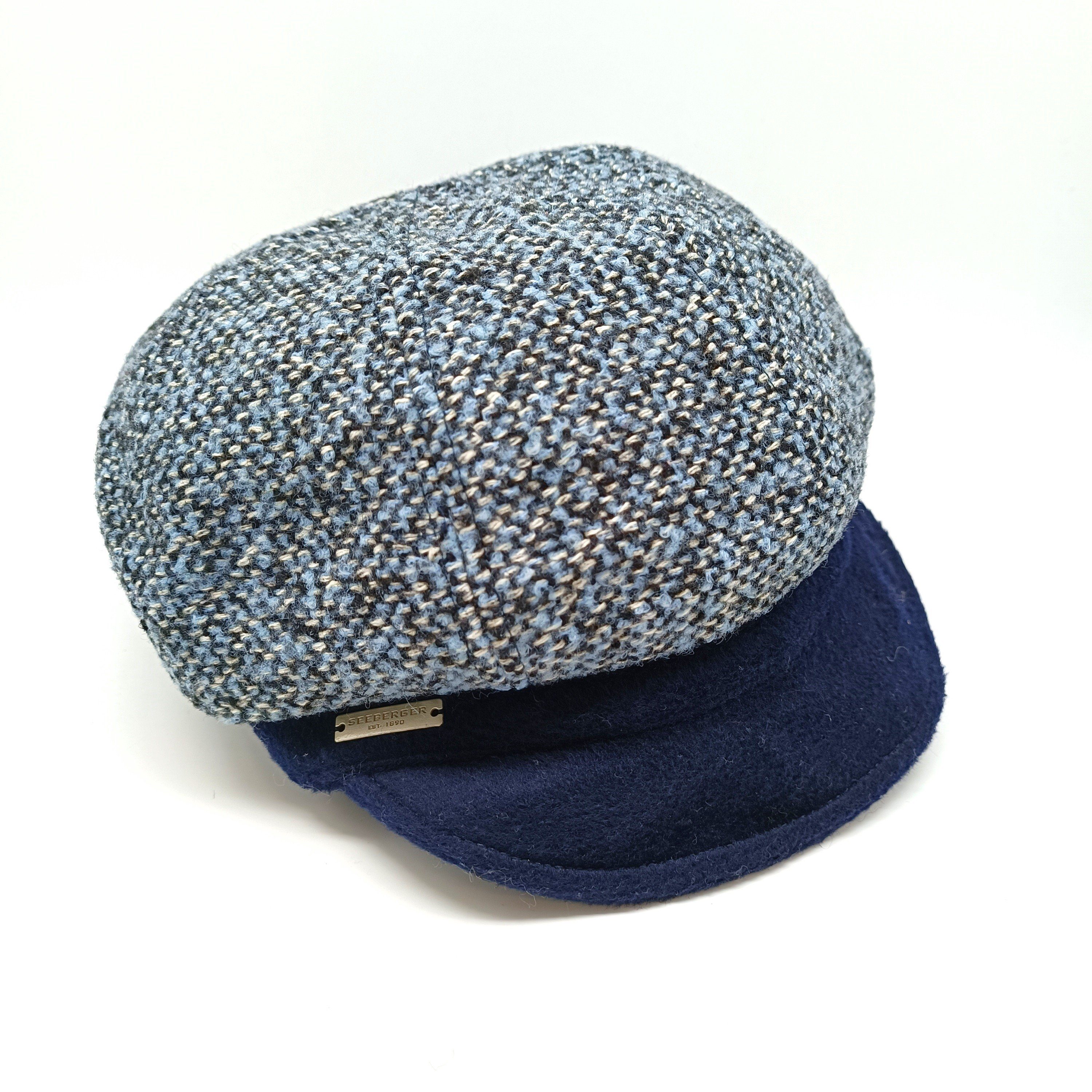 Seeberger Sonnenhut DA-Ballonmütze steel blue/marine blue