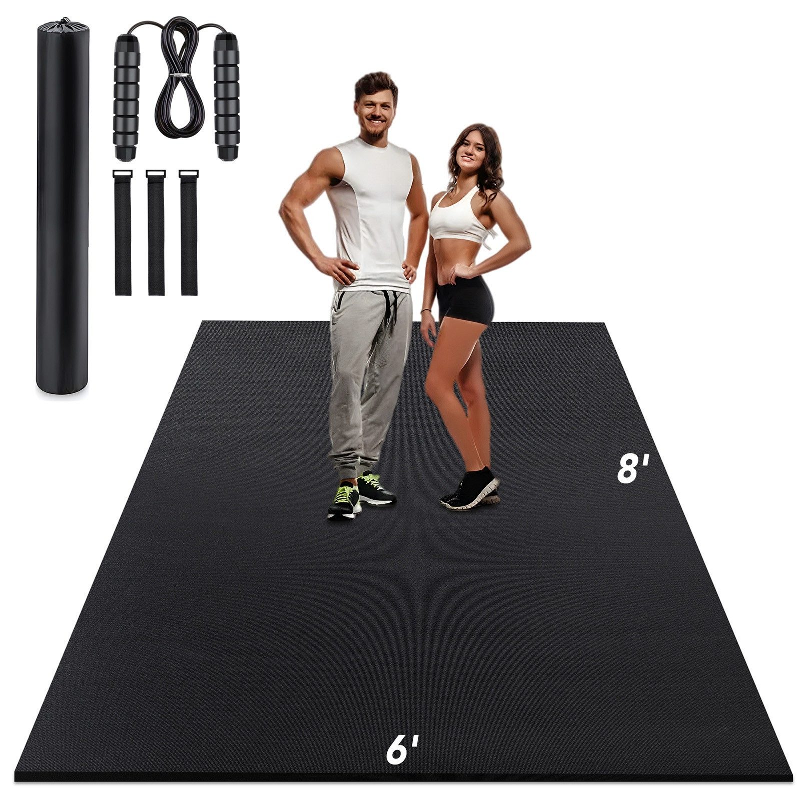 GARRYFIZH Yogamatte XXL Fitnessmatte 244x183cm