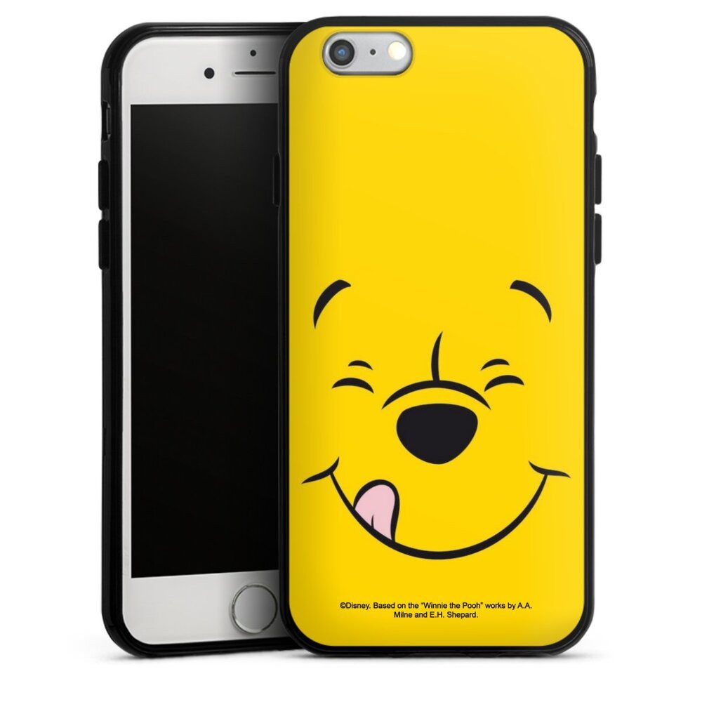 DeinDesign Handyhülle Winnie Puuh Offizielles Lizenzprodukt Disney Puuh Closeup, Apple iPhone 6s Silikon Hülle Bumper Case Handy Schutzhülle