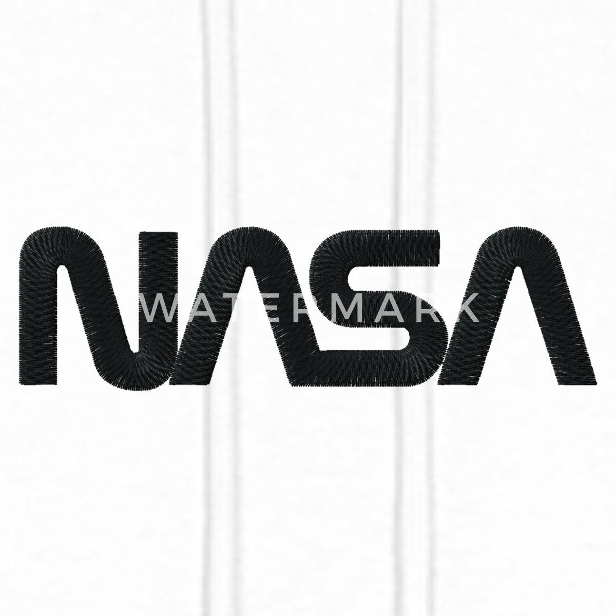 Spreadshirt Hoodie NASA Logo Schwarz Stick Herren Premium Hoodie (1-tlg)