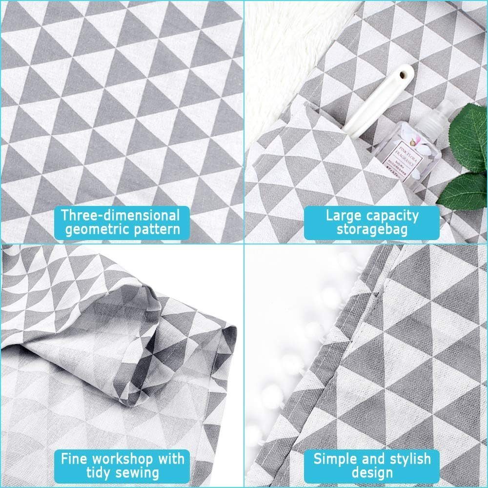 FELIXLEO Wäschespinne-Schutzhülle Waschmschine Abdeckung Staubschutz Grau 55x130cm 2Pcs