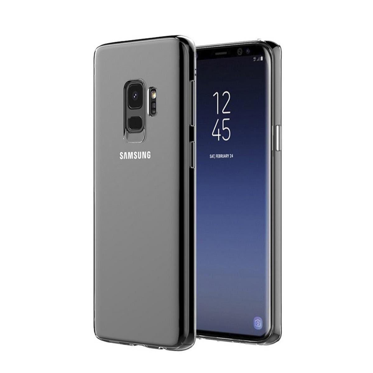 CoverKingz Handyhülle Hülle für Samsung Galaxy S9 Handyhülle Case Cover Silikonhülle Bumper, Handyhülle Schutzhülle Silikonhülle Bumper Transparent