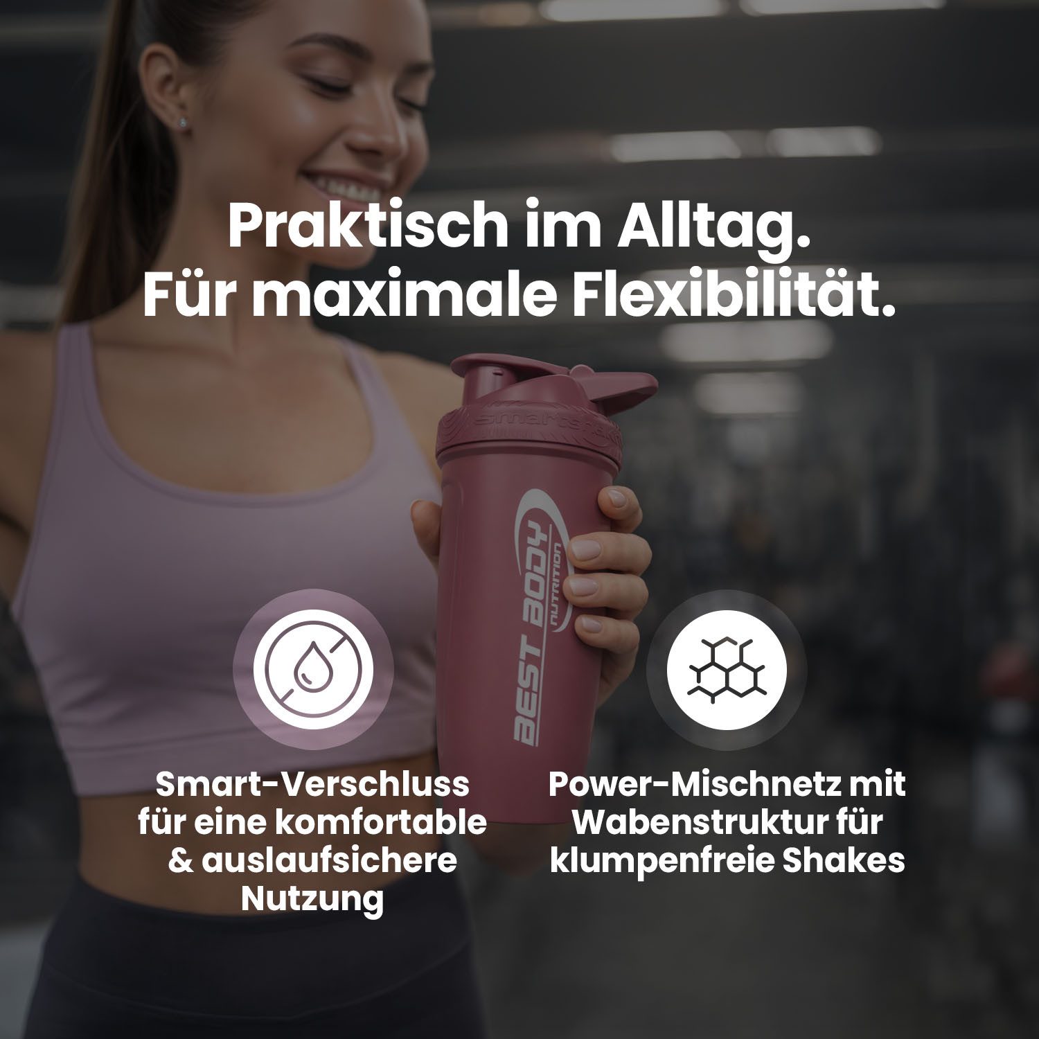 Best Body Nutrition Protein Shaker Edelstahl Shaker - Design Best Body Nutrition – Bild 4 von 4