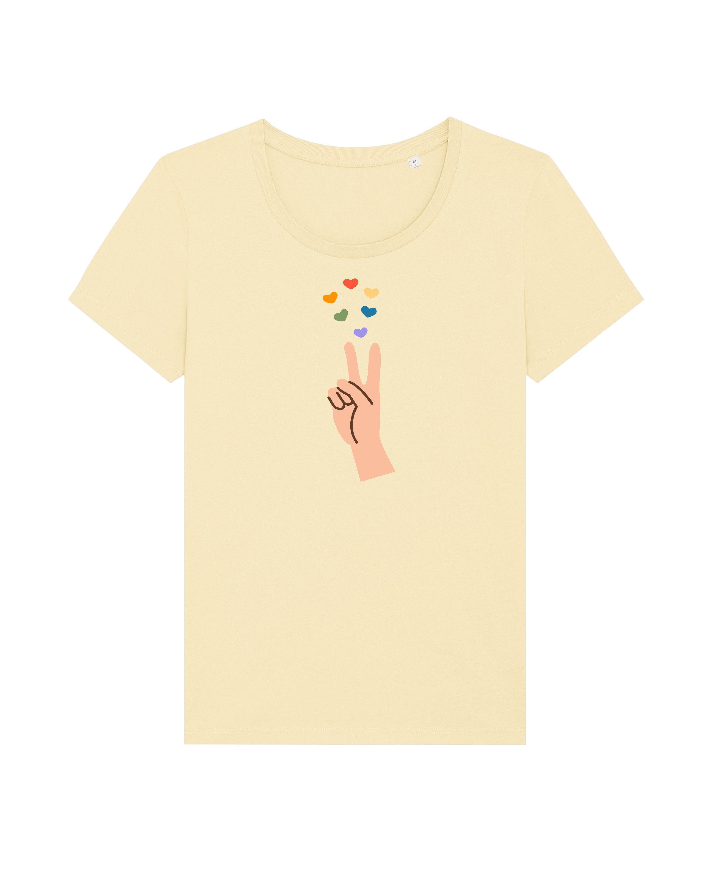 wat? Apparel Print-Shirt Spread Love (1-tlg) Butter