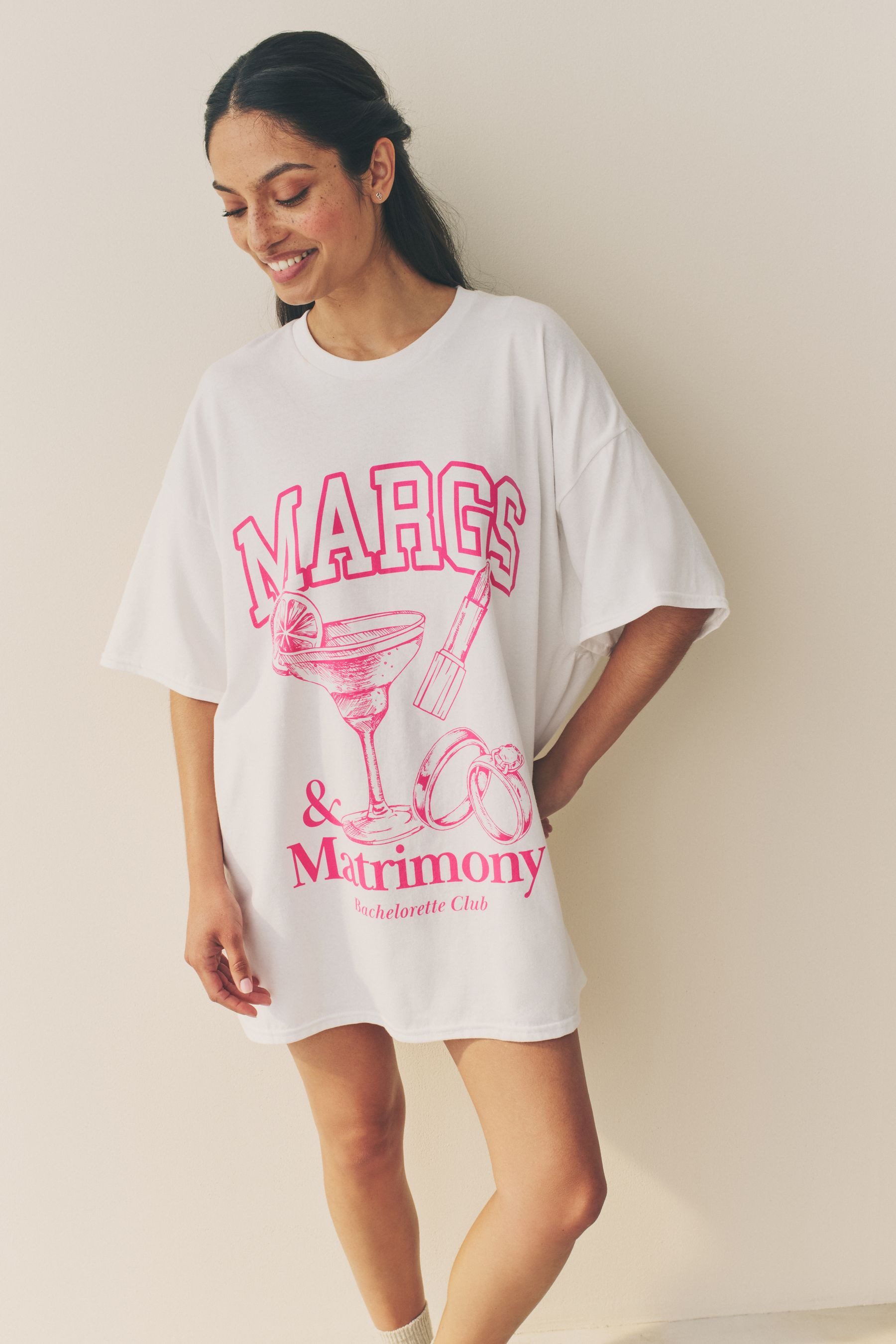 Next Nachthemd Oversized Fit Nachthemd aus günstig online kaufen