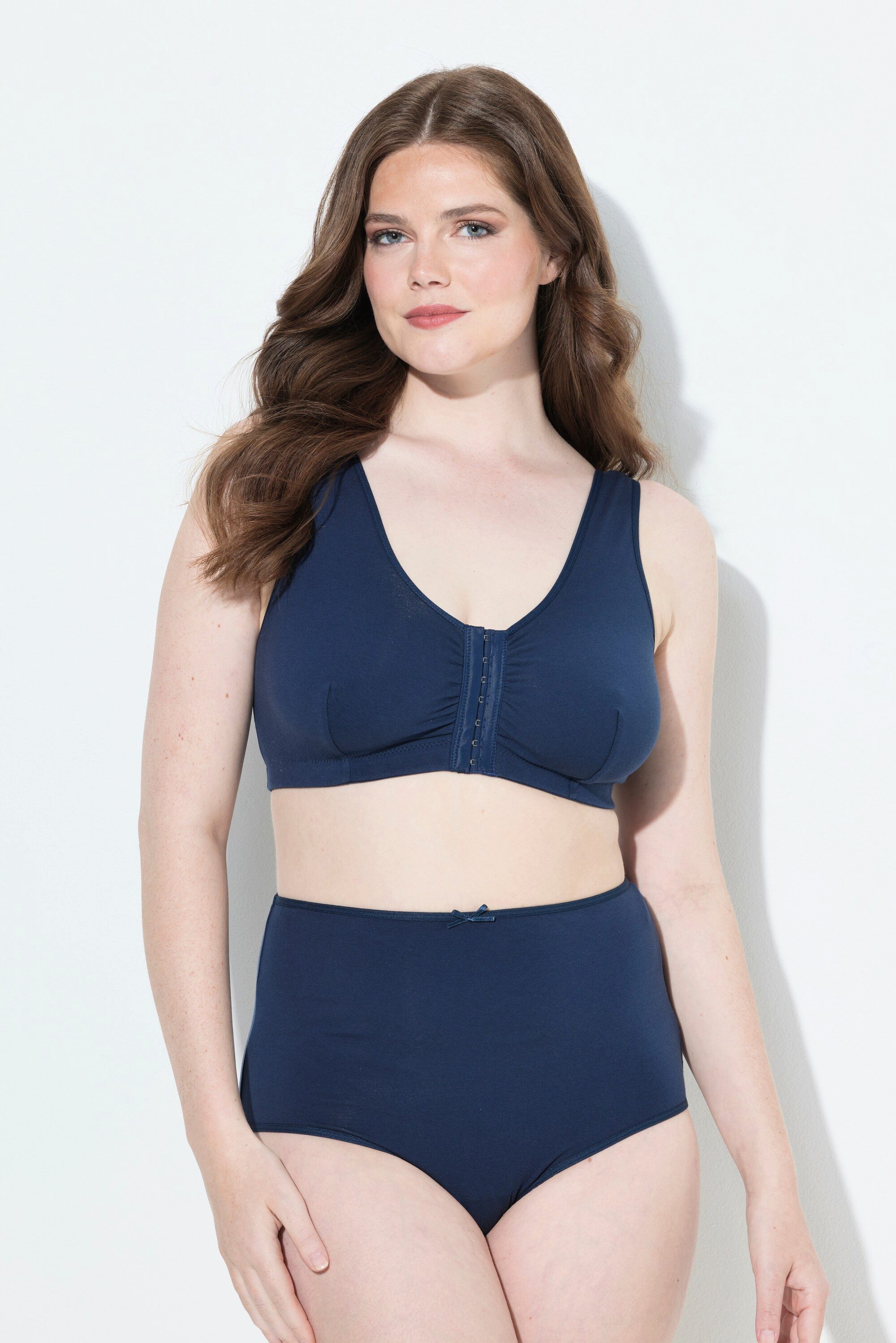 Ulla Popken Bustier Bustier Vorderverschluss Baumwollqualität