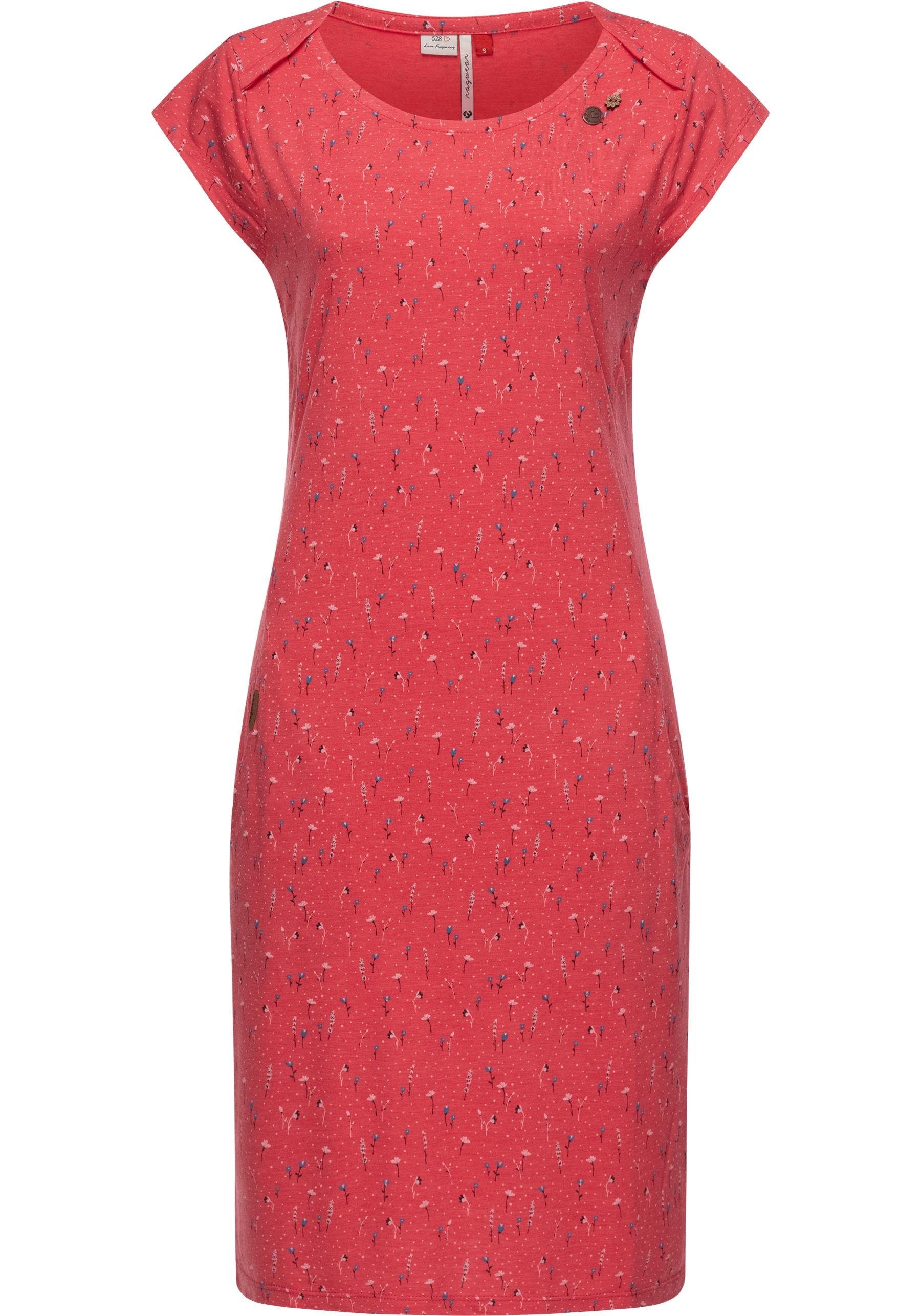 Ragwear Shirtkleid Rivan Print stylisches Sommerkleid mit Alloverprint