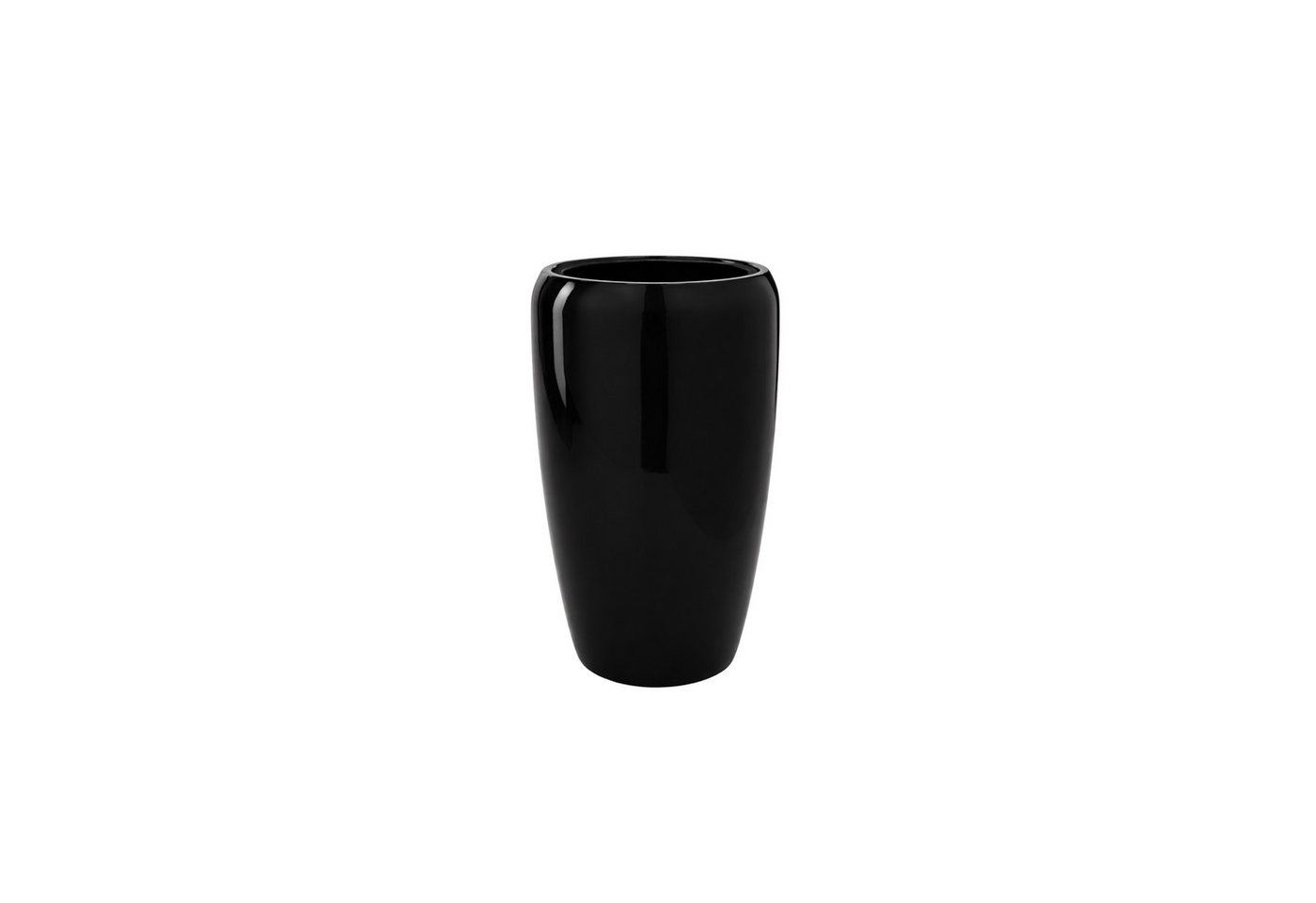 Flingora Bodenvase Cleo, mit Einsatz - Fiberglas - Indoor & Outdoor - Schwarz - Höhe 51 cm