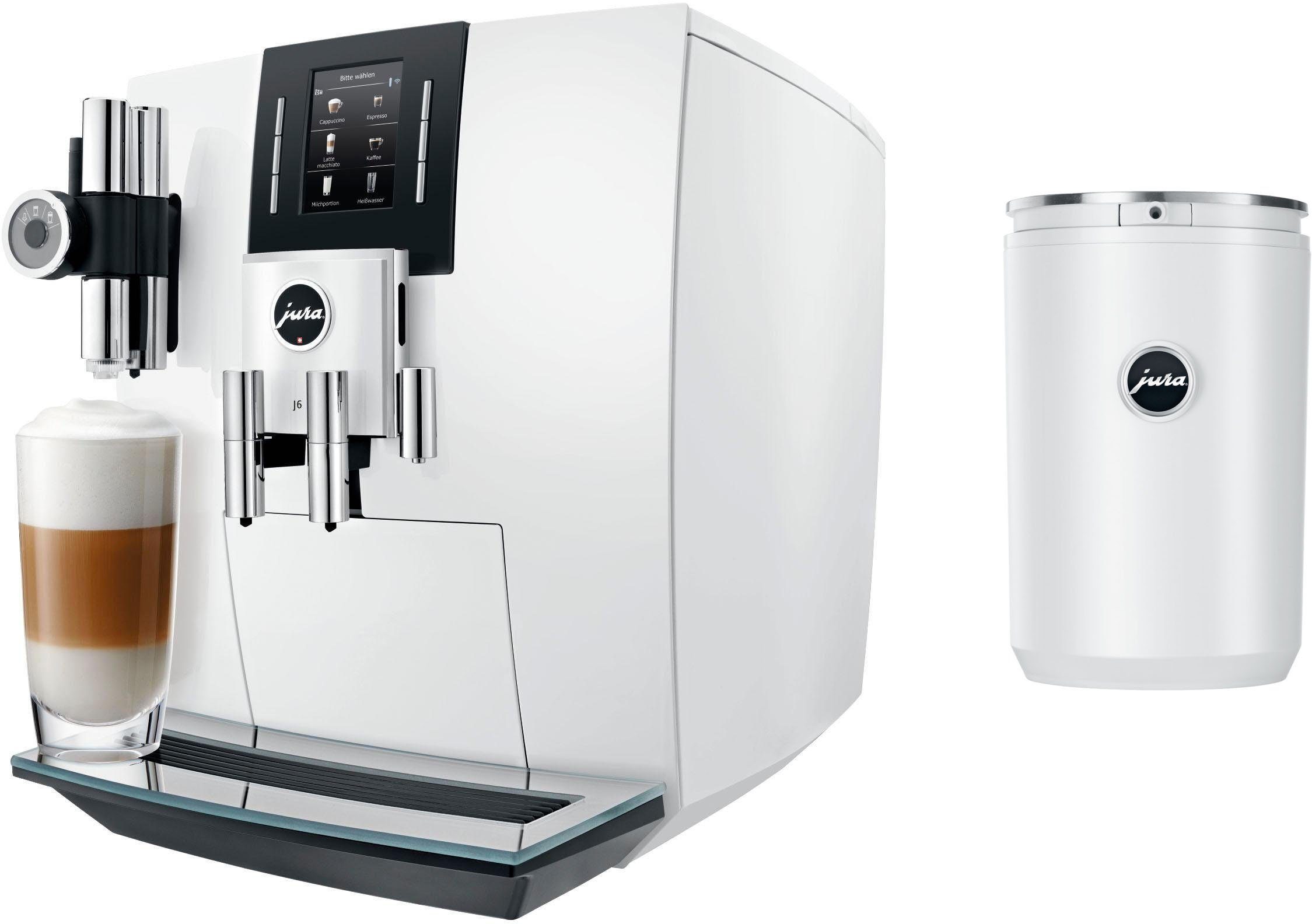 JURA Kaffeevollautomat 15165 J6 Piano White, inkl. Milchbeälter Cool  Control, Wert 169,99 € UVP online kaufen | OTTO
