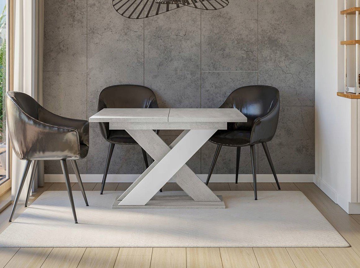 Ausziehbarer Tisch XAO Esstisch Ergänzung pressiode - eine funktionale und Weiß moderne