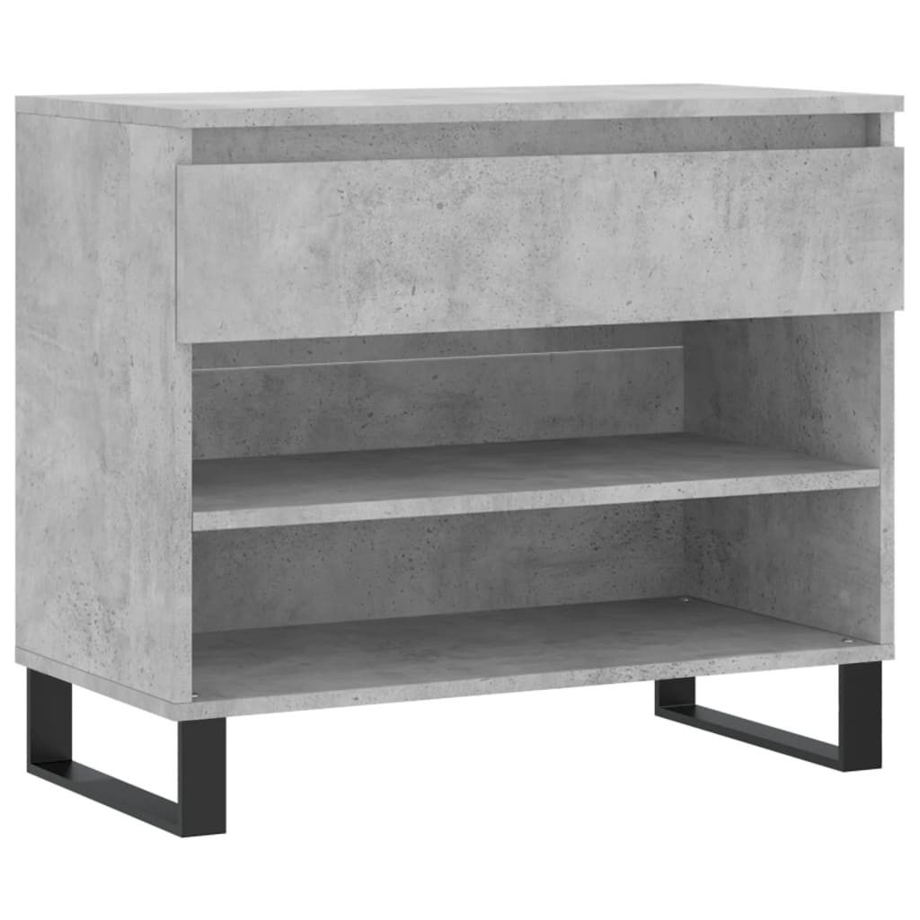 vidaXL Schuhregal Schuhregal Betongrau 70x36x60 cm günstig online kaufen