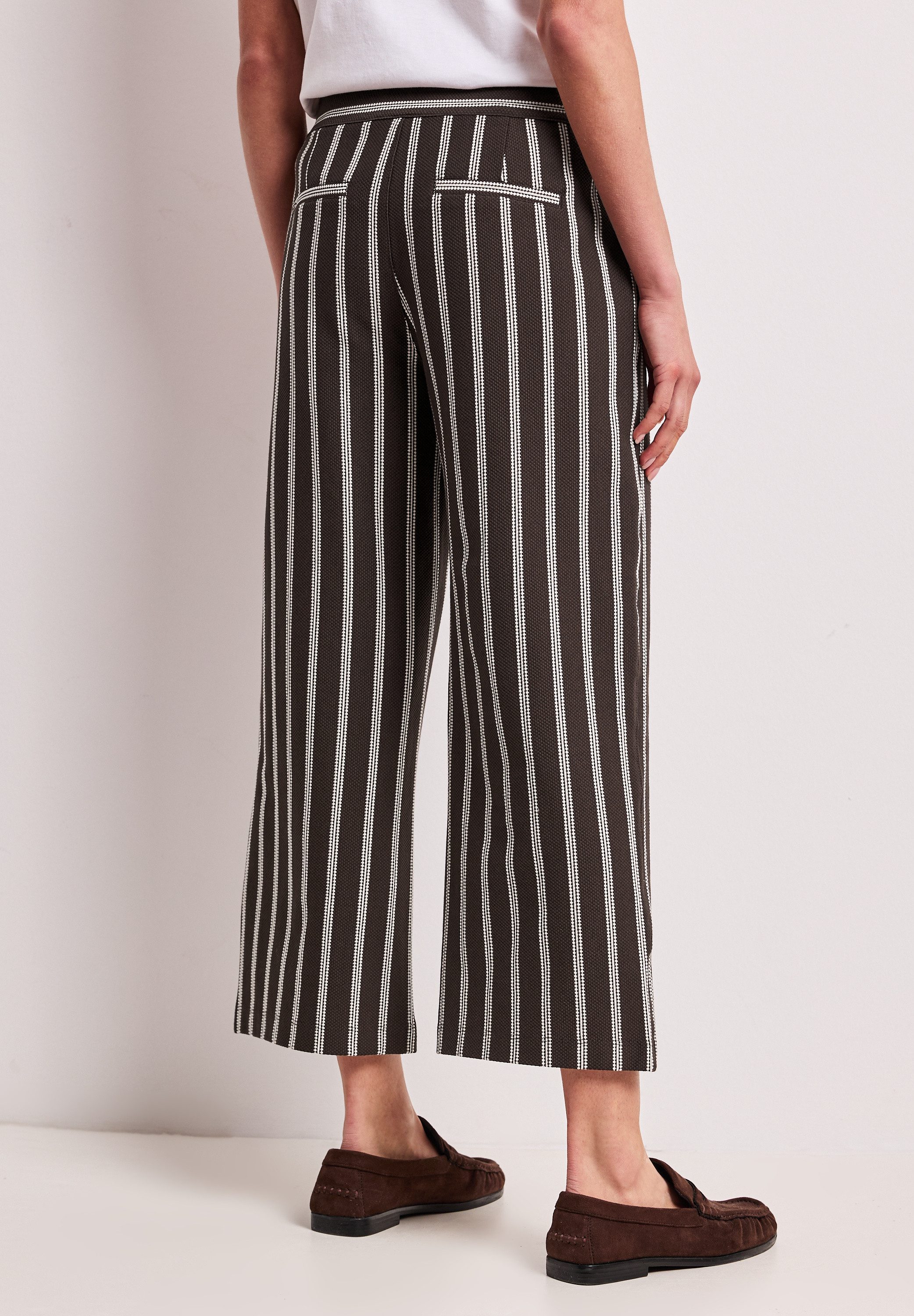 STREET ONE Jerseyhose im Streifendesign